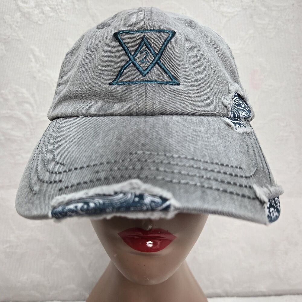 Soul 2 Soul Blue Distressed Hat Paisley Bandana Tim McGraw Faith Hill Tour Merch